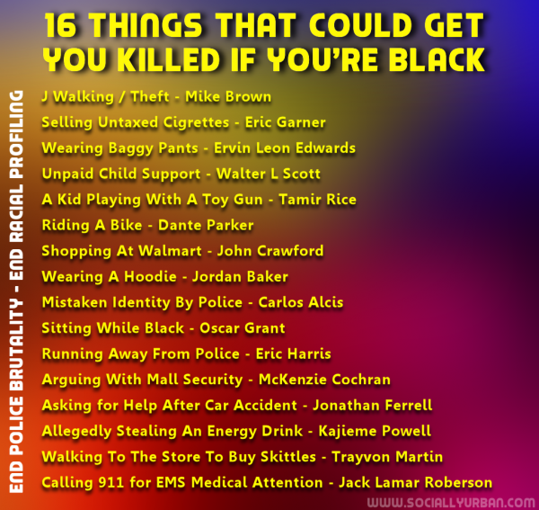 Things that will get you killed if you are black 2f